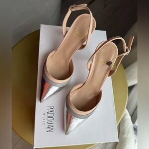 Luciano Padovan Pumps 5 (US) Silver leather